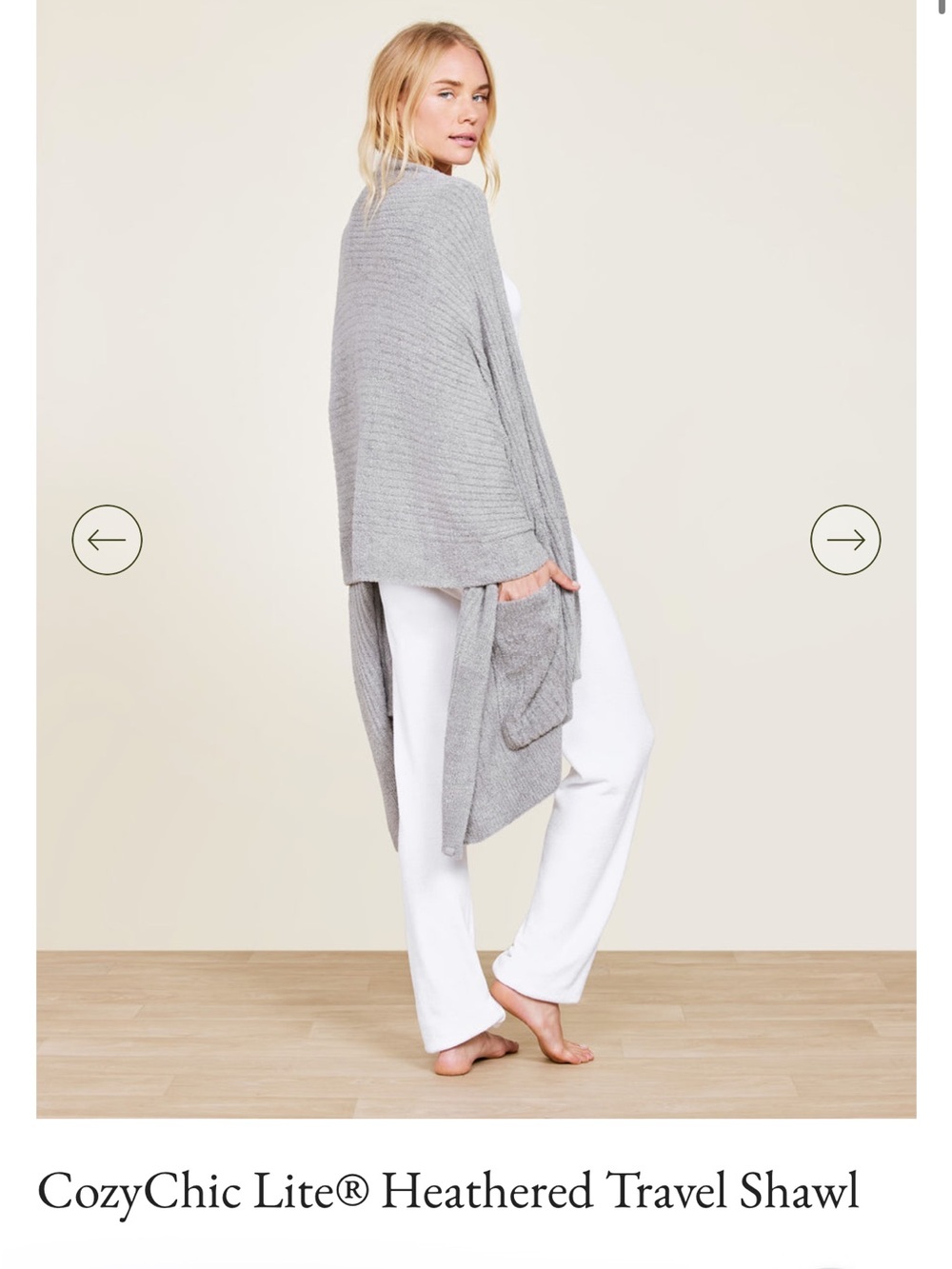 Barefoot Dreams Heathered Travel Shawl
